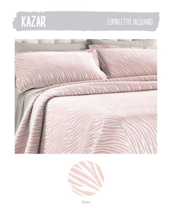 Copriletto matrimoniale in puro cotone 260x260 colore rosa/bianco – MIRIAM  HOME: Shabby Chic & Country Style