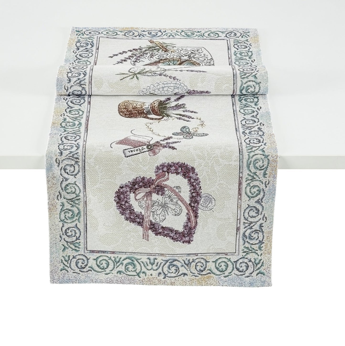 Runner centrotavola Lavander tessuto Gobelin Made in Trentino tre misure