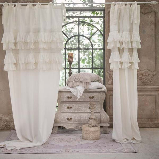 Tenda misto lino Blanc Mariclo Tiepolo Collection 140×290 cm Avorio