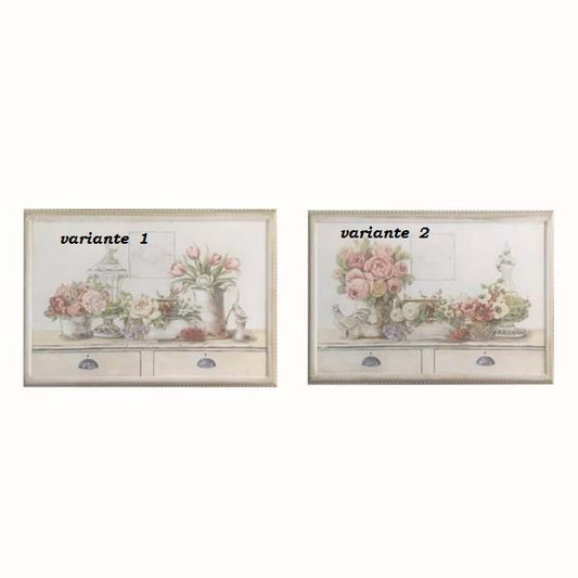 Quadro in resina shabby Blanc Mariclo' 2 varianti