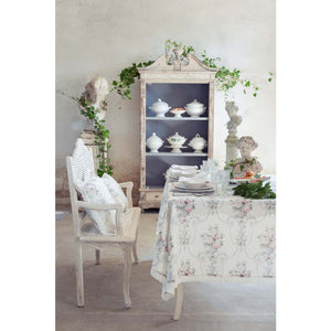 Runner/striscia centrotavola Blanc Mariclo'serie Vintage Floral shabby chic bianco
