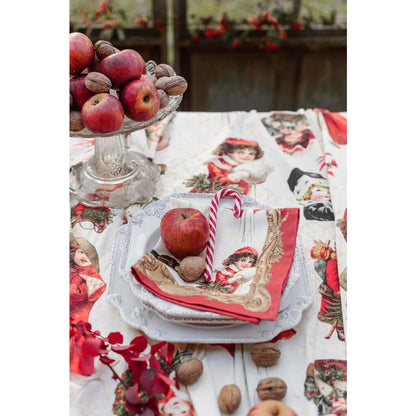 Set guanto da forno + presina Blanc Mariclo' serie C'era una volta... Natale