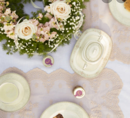 SET 2 TOVAGLIETTE SHABBY CHIC PIZZO 40X50 L'ATELIER17 SERIE SUNSET