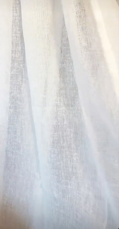 TENDA TENDONE BLANC MARICLO' SERIE ALINARI 145X290 h CON PASSANTI EFFETTO LINO