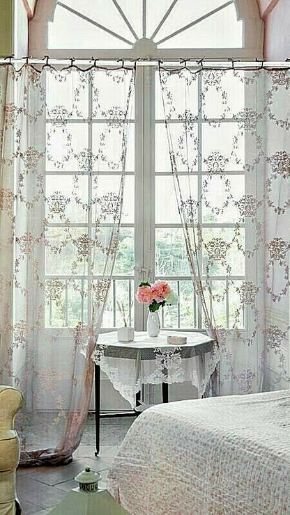 TENDA TENDONE PIZZO AURORE COLLECTION POLIESTERE 140X290cm.