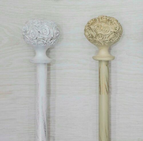 BASTONE TENDA SHABBY CHIC FERRO BATTUTO ESTENSIBILE 160 - 300CM. ROSE